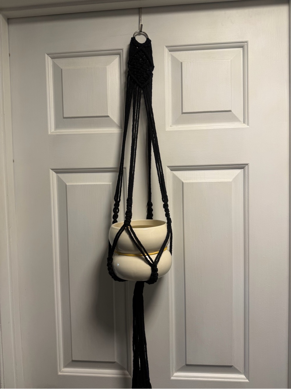 Black Macramé Plant Hanger